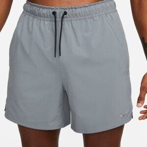 Nike Dri-FIT Unlimited Running Shorts Light Gray Size Large